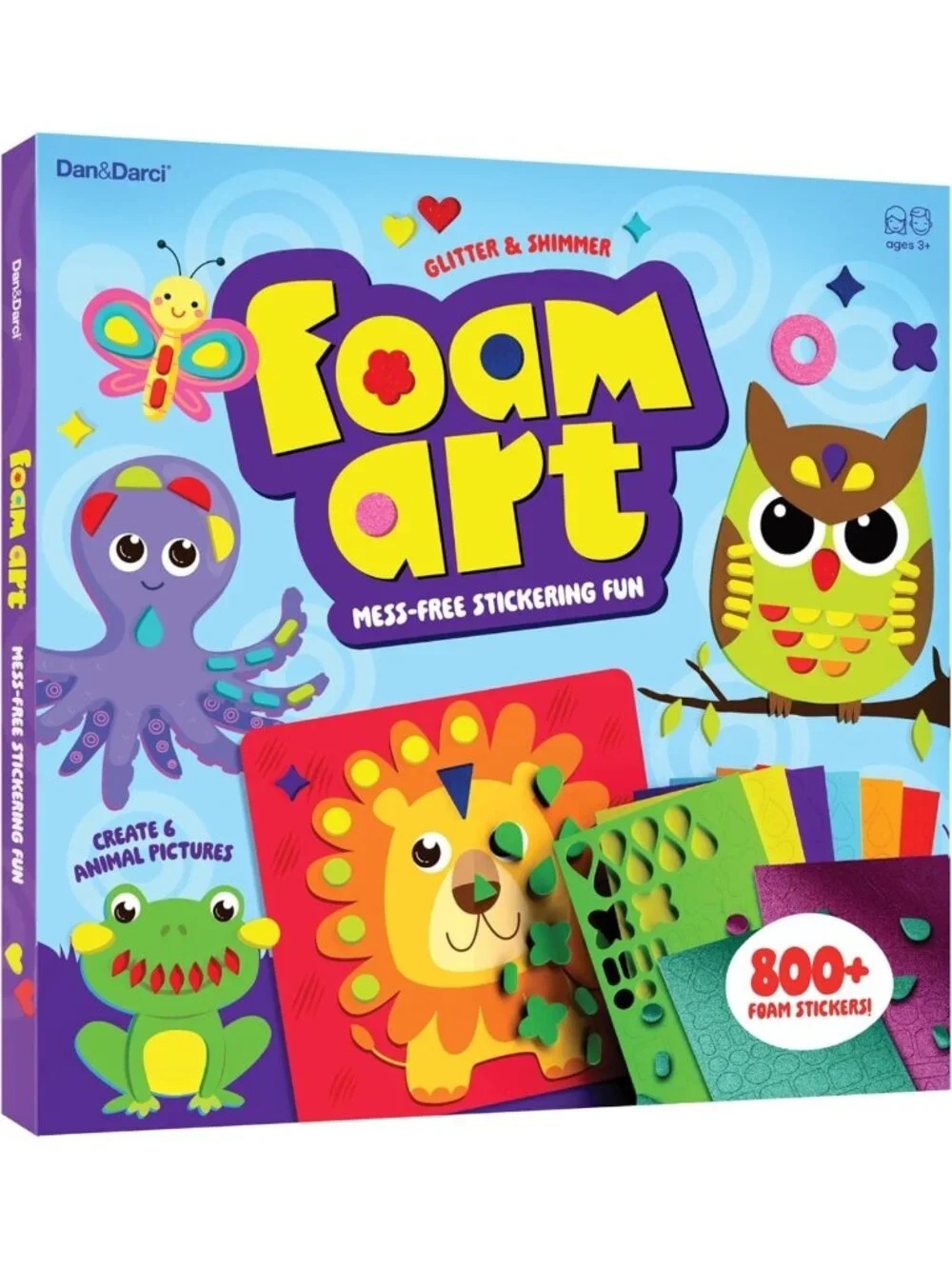Foam Sticker Art Craft Kit for Kids - DIY Toddler Activities Ages 3-6, Mess-Free